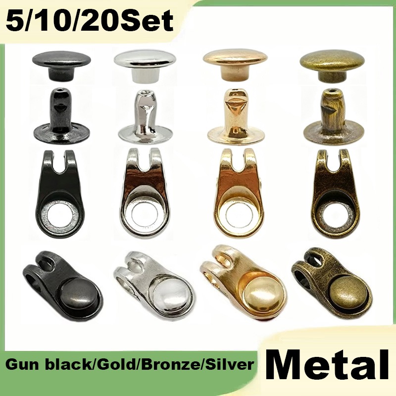 Rivet Setter Tool - 5/10/20 Set Ayakkabı Bağcık Kancaları, Perçinli,
