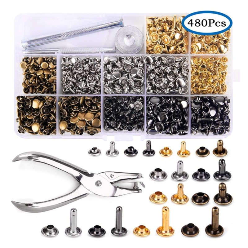 180 takım deri perçinler 6mm/8 - Rivet Setter Tool incelemesi ve fiyatı